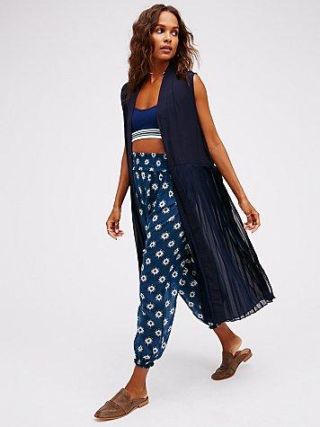 Free People Anita Bonita Pleated Vest