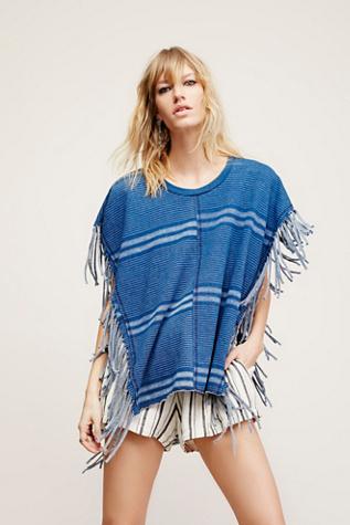 Nsf Womens Roper Stripe Poncho