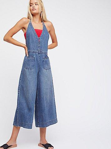 Great Reflection Denim One-piece By Free People
