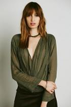 Fp One Womens Fp One Textured Solid Crop Wrap