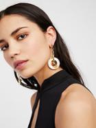Solar Hoop Drop Studs By Biko Jewelry At Free People
