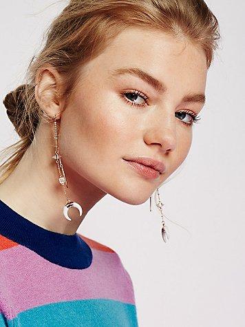 Free People Sabina Horn Pendulum Earring