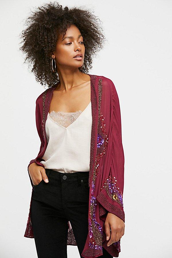 Time To Shine Embellished Kimono By Free People