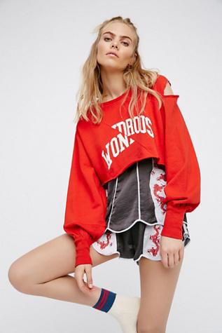 Free People Womens Peace Out Cropped P/o