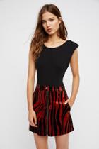 Be A Babe Printed Mini Skirt By Free People