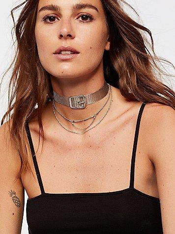 Free People Fine Link Buckle Choker