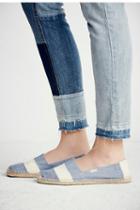 Soludos Womens Chambray Stripe Espadrill