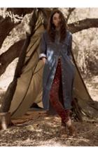 Capulet Womens Long Lines Denim Maxi