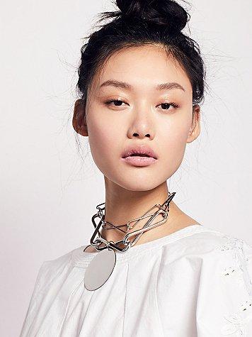 Free People Mirror Statement Pendant
