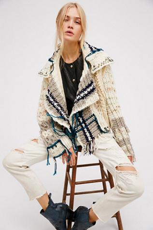 Unspun X Free People Womens South Side Cardi