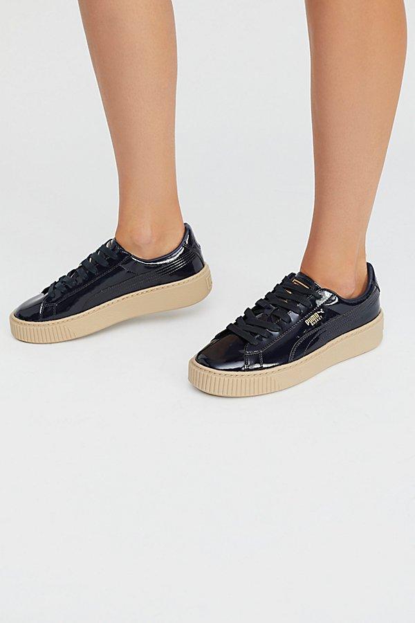 Patent Basket Platform Sneaker By Puma At Free People