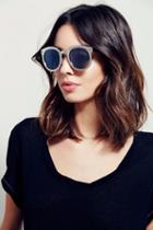Free People Womens Let It Be Metal Sunglass