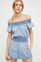 Wild Winds Smocked Romper By Free People