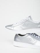 Metallic Leather Low Tops By Converse At Free People