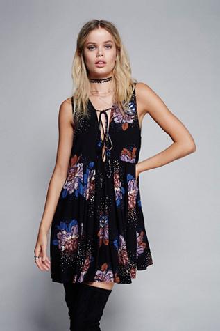 Free People Womens Lovely Day Printed Tie