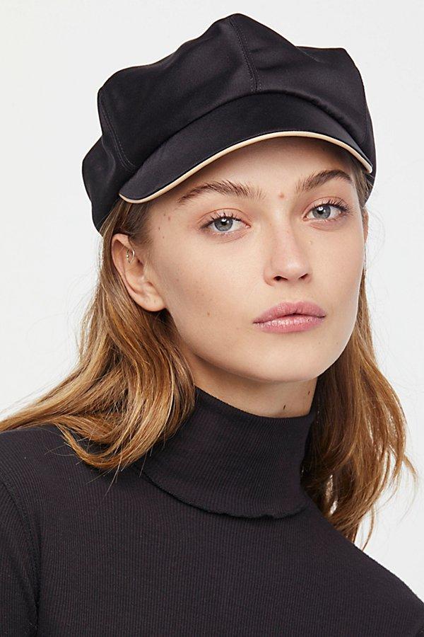 Roxbury Satin Lieutenant Hat By Lola Hats At Free People