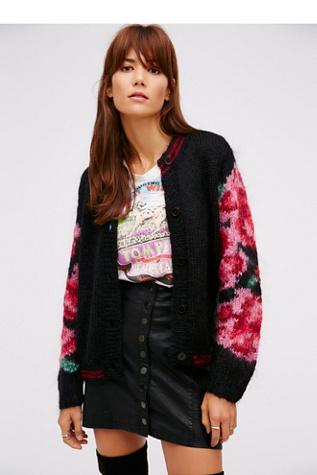 Mes Demoiselles Womens Raven Knitted Cardi