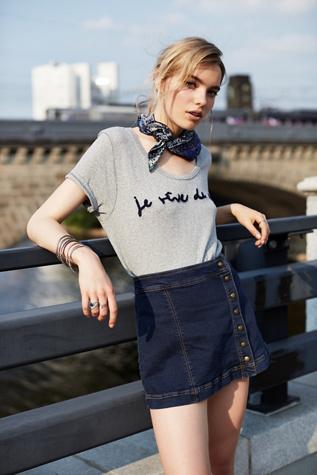 We The Free Womens We The Free Je T'aime Tee