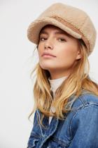 Eloise Faux Shearling Lieutenant Hat By Free People