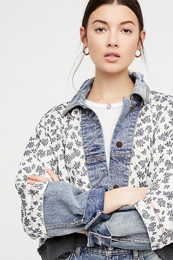 Ditsy Denim Jacket By Free People