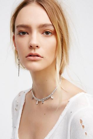 Free People Womens Electric Bar Choker