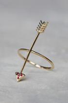 Ark + Arrows Womens Always Forward Ruby Ring