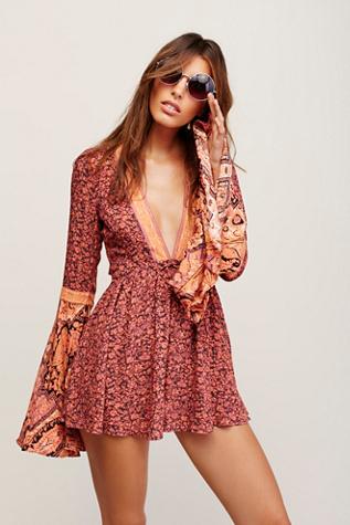 Free People Womens Once Upon A Summertime Romper