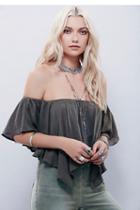 Free People Womens Drippy Off The Shoulder