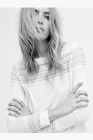 Free People Womens Roxie Tee