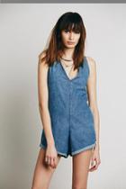 One Teaspoon Womens Poppy Denim Jumpsuit