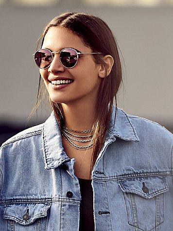 Free People Ring Leader Metal Necklace