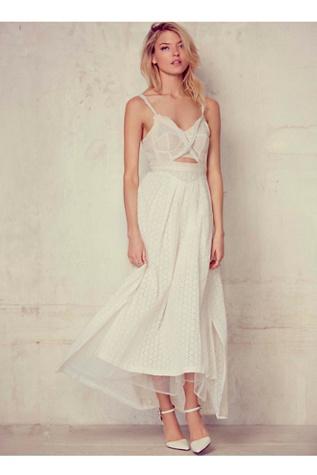 Free People Womens Le Giannas White Dress