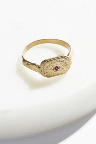 Engraved Wax Seal Stone Ring By Erica Weiner At Free People