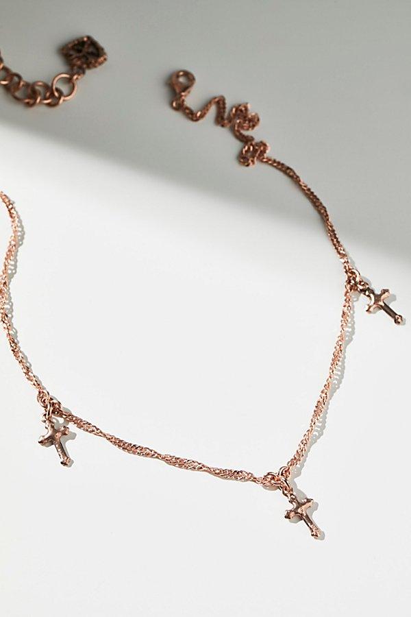 Santa Monica Cross Choker By Virgin Saints &amp; Angels At Free People