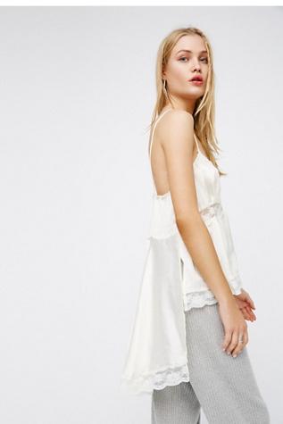 Free People Womens Bella Lace Extreme Tank