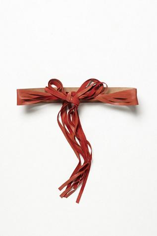 Ada Collection Womens Leila Fringe Belt