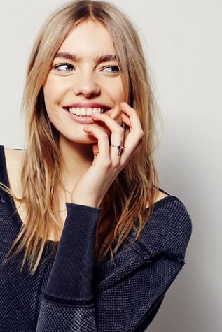 Free People Womens Full Bloom Statement Ring