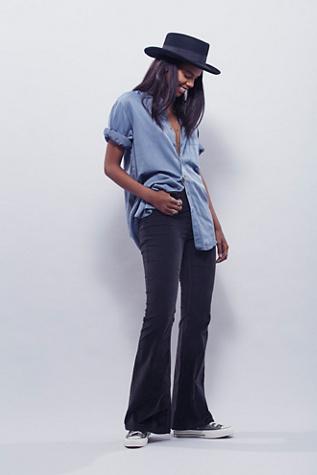 Free People Womens Pull On Cord Flare