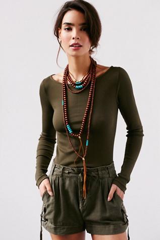 Free People Womens Tibetan Sunrise Necklace