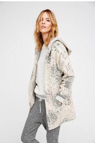 Free People Womens Knit Jacquard Cozy Dolman