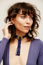 Free People Womens Buckled Up Choker