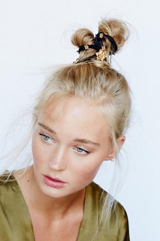 Free People Womens Metal Rosebud Hair Ties