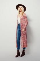 Free People Womens Printed Ikat Cardi