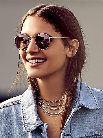 Far Out Round Sunnies By Free People