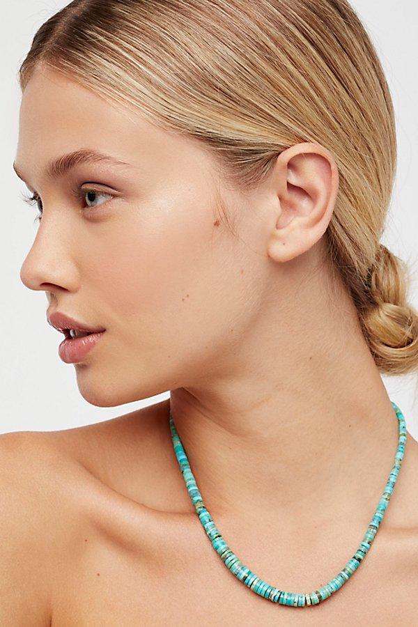 Graduated Disc Turquoise Necklace By Navajo Arts &amp; Crafts Enterprise At Free People