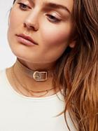 Fine Link Buckle Choker By Free People