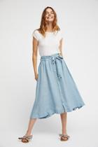 Tie Front Midi Skirt By Cp Shades At Free People
