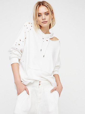 Free People Girl Got Shoulder Hoodie