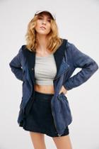 Free People Womens Beachy Hooded Moto