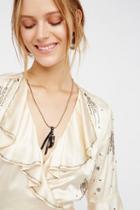 Pascale Monvoisin X Free People Womens Mahe Horn X Pave Diamond